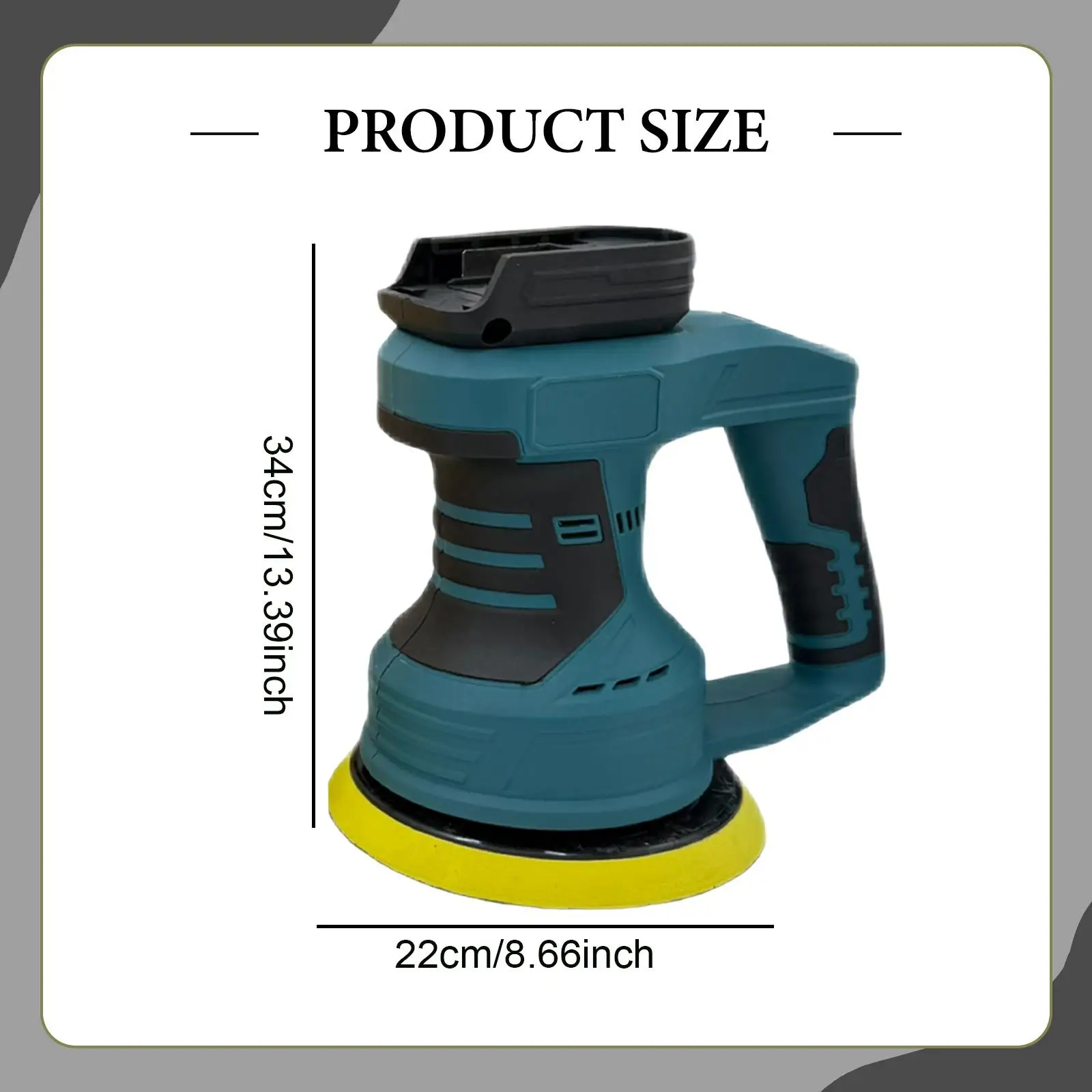 Auto-Polierer, Auto-Wachsgerät, tragbares Handschleifen, kompakte Oberfläche, Digitalanzeige, Polierer für DIY-Projekte, Metallarbeiten