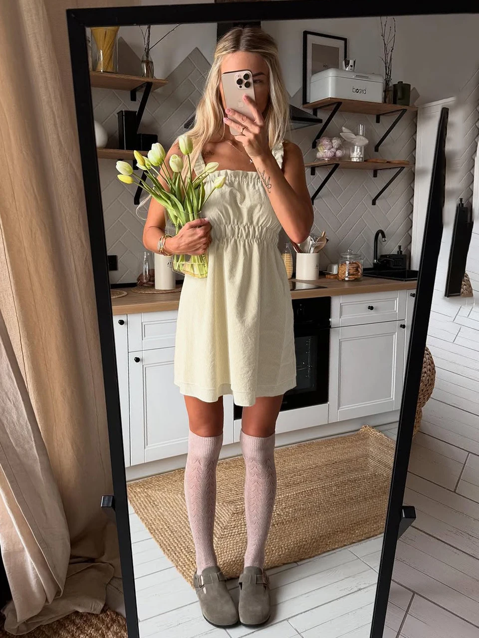 

Marthaqiqi Home Clothes Ladies Backless Pajama Square Collar Sleepwear Sexy Tank Top Nightgown Mini Dress Casual Femme Nightwear