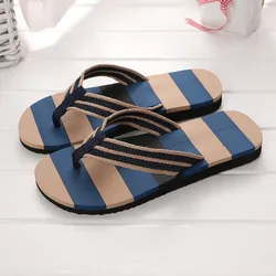 Zapatillas de verano para hombre, sandalias de colores mezclados, chanclas para interiores o exteriores, zapatillas para el hogar