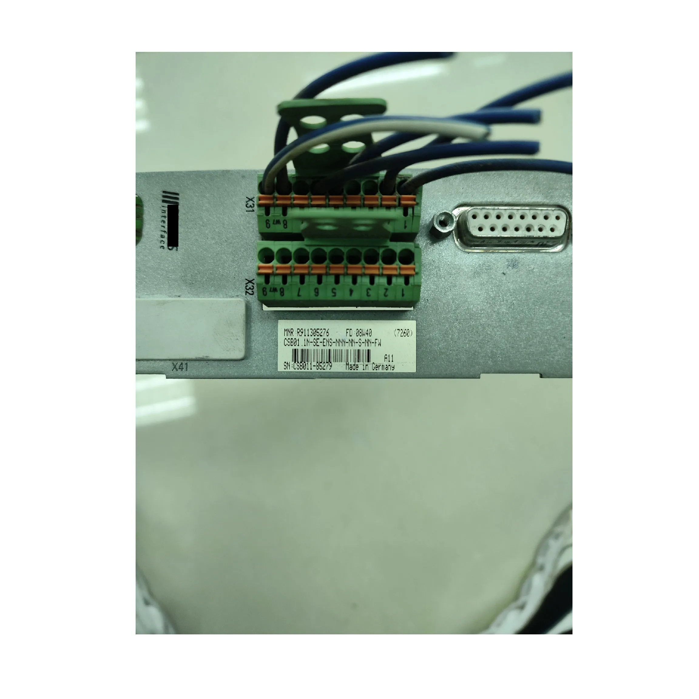 Placa-mãe do cartão do eixo CSB01.1N-SE-ENS-NNN-NN-S-N-FW com garantia