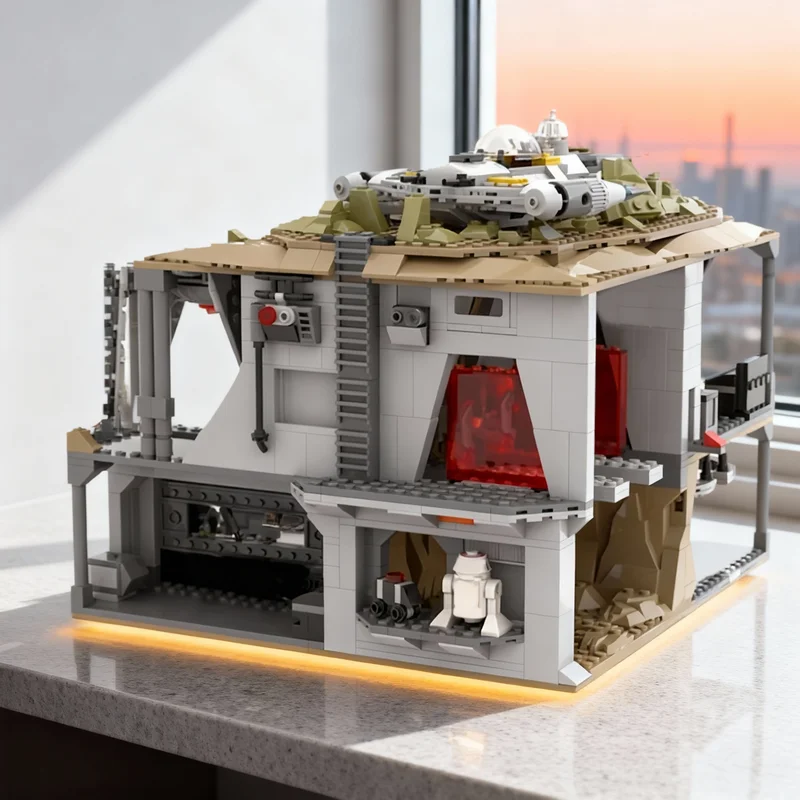 

1294 детали MOC: Модель имперской базы Моффа Гидаона на Мандалоре, конструктор, рождественский подарок, архитектурная игрушка для детей