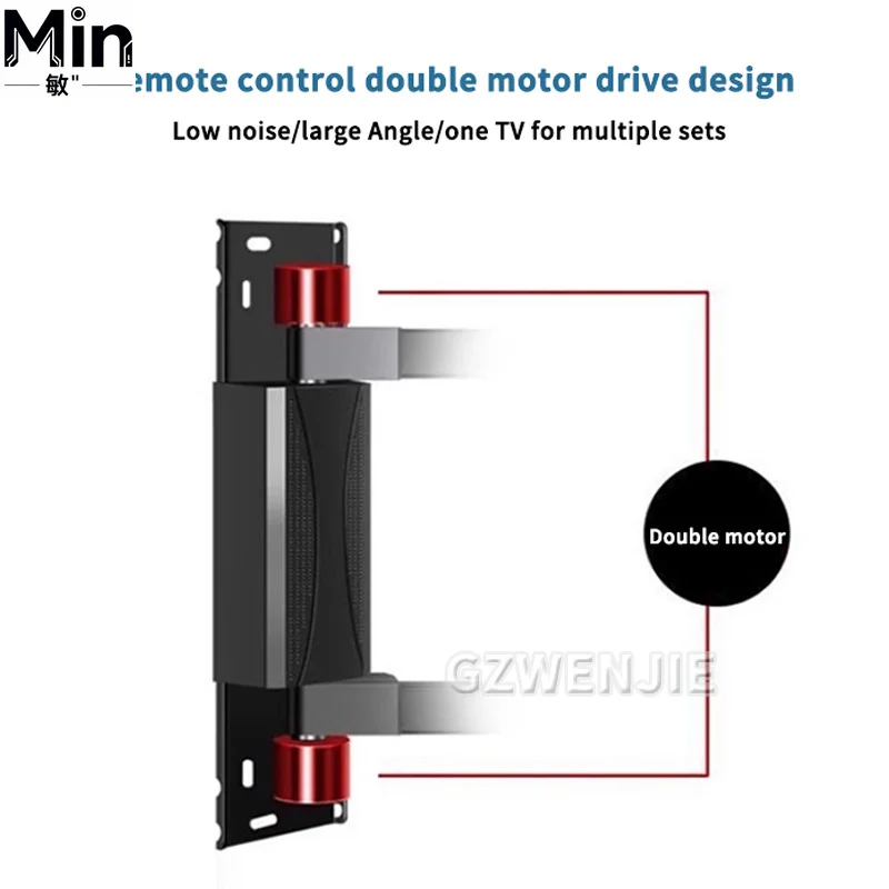 Adjustable TV Wall Mount Bracket Fits 32-75 Inch LED LCD TVs Up to 50kg VESA 100*100 for Home Office Use