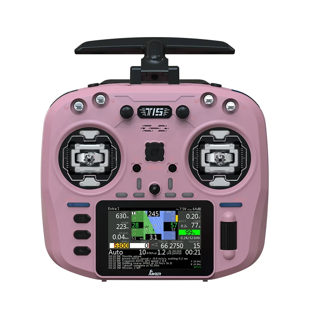 Controlador de radio T15 con puente impulsado por EdgeTX: ELRS de baja latencia, sensor Hall y pantalla a color de 1,3" para aviones RC/Drone FPV