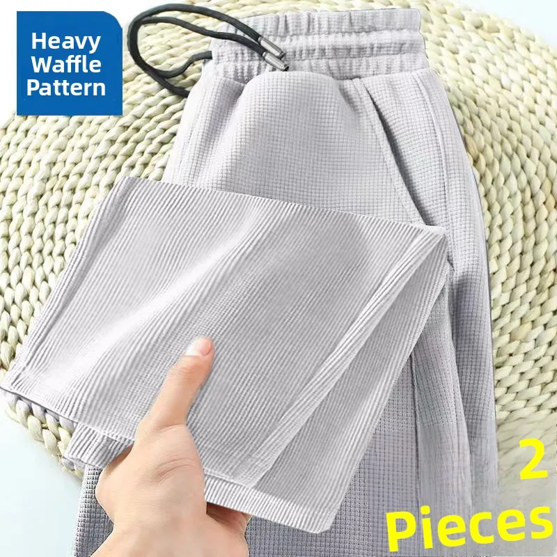 

Men's Casual Wide Leg Pants Anti-Wrinkle Loose Fit Teenager plus Size Trendy Long Trousers Autumn Spring New Sle