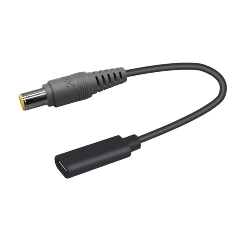 

DC7.9x5.5mm to USB C PD Кабель для быстрой зарядки ноутбука Шнур-адаптер 100 Вт Преобразователи