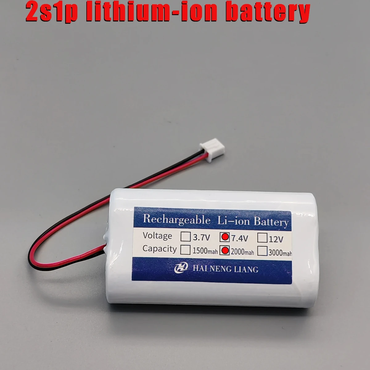 

NEW Lithium-ion Battery 7.4V Battery 18650 Pack 2S1P with SM/XH2.54 Plug 2000-3000mah Rechargeable Battery + PCB