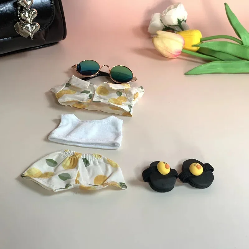 ملابس لملابس دمى Labubu - ملابس على طراز منتجع الشاطئ، سلسلة Idol V1 V2، إكسسوارات ملابس الدمى