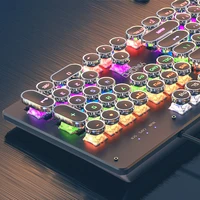 Interruptores de teclado mecánico para juegos, ordenadores de escritorio con cable, accesorios para ordenador, teclados de perfil bajo con numpad