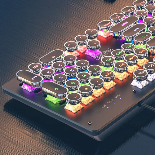 Interruptores de teclado mecánico para juegos, ordenadores de escritorio con cable, accesorios para ordenador, teclados de perfil bajo con numpad