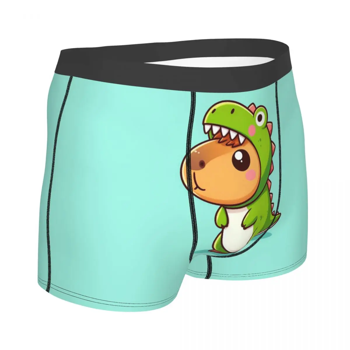 الملاكم السروال السراويل لطيف كابيبارا يحب فقاعة الشاي سراويل الرجال ملابس داخلية مريحة لهدايا رجل صديقها