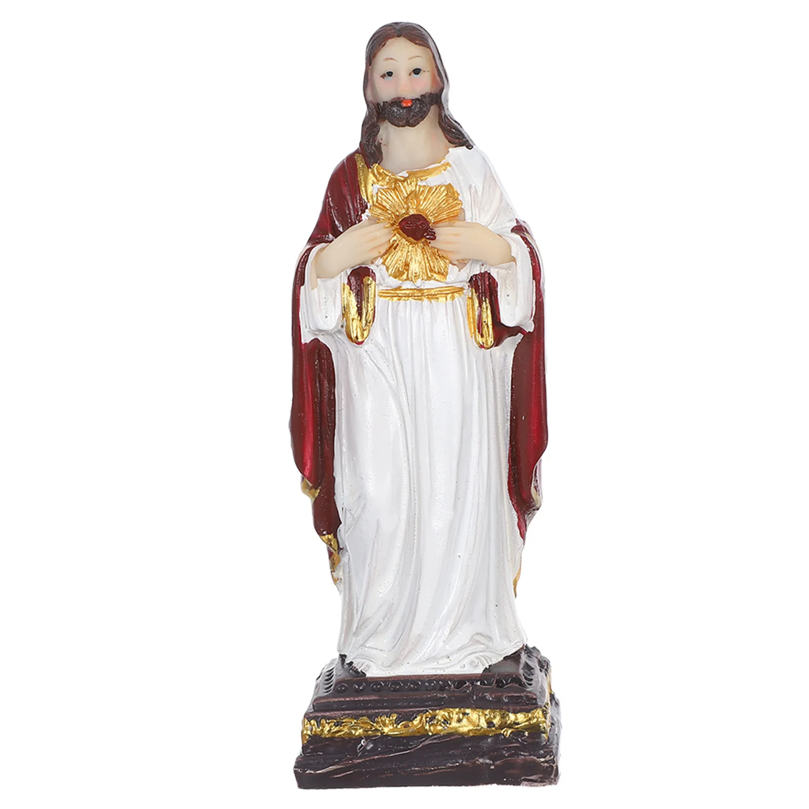 

Resin Craft Holy Father Statue Indoor Display Religious Home Church Decoration Holy Father Figurine Catholic Figurine