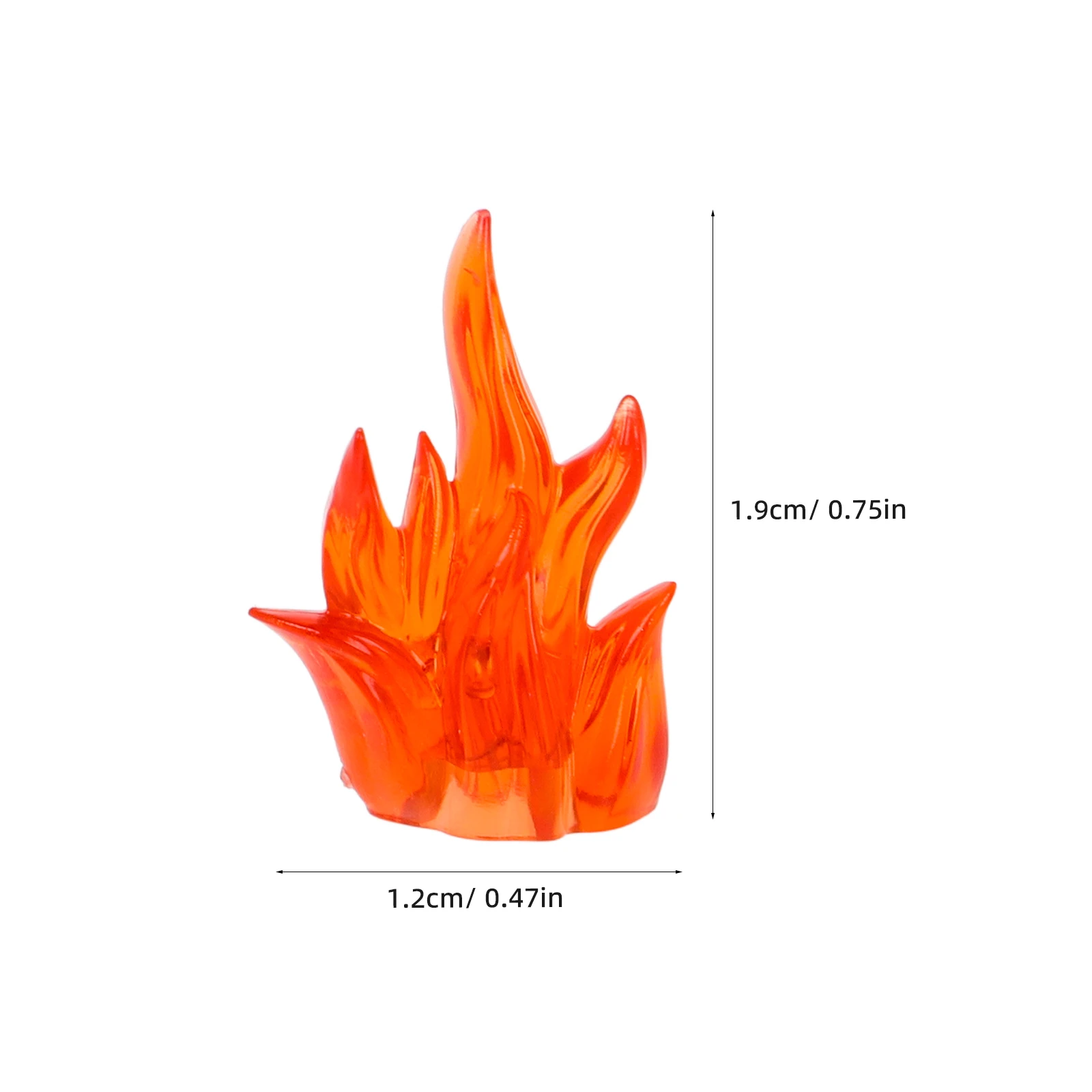 5Pcs Artificial Fire Fake Flame Assembled Building Blocks Figure Blood Effects Parts Flame Effect Models Educational Playsets