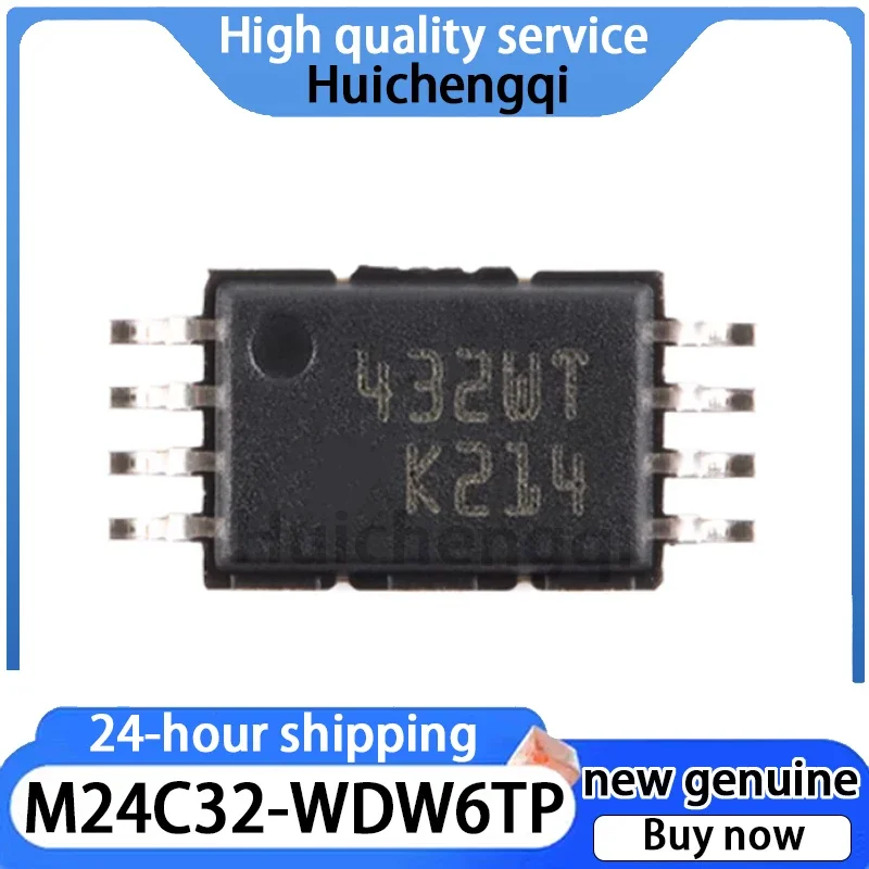 10PCS Brand New Original M24C32-WDW6TP Package TSSOP-8 32 Kbit Serial I2C Bus EEPROM Chip
