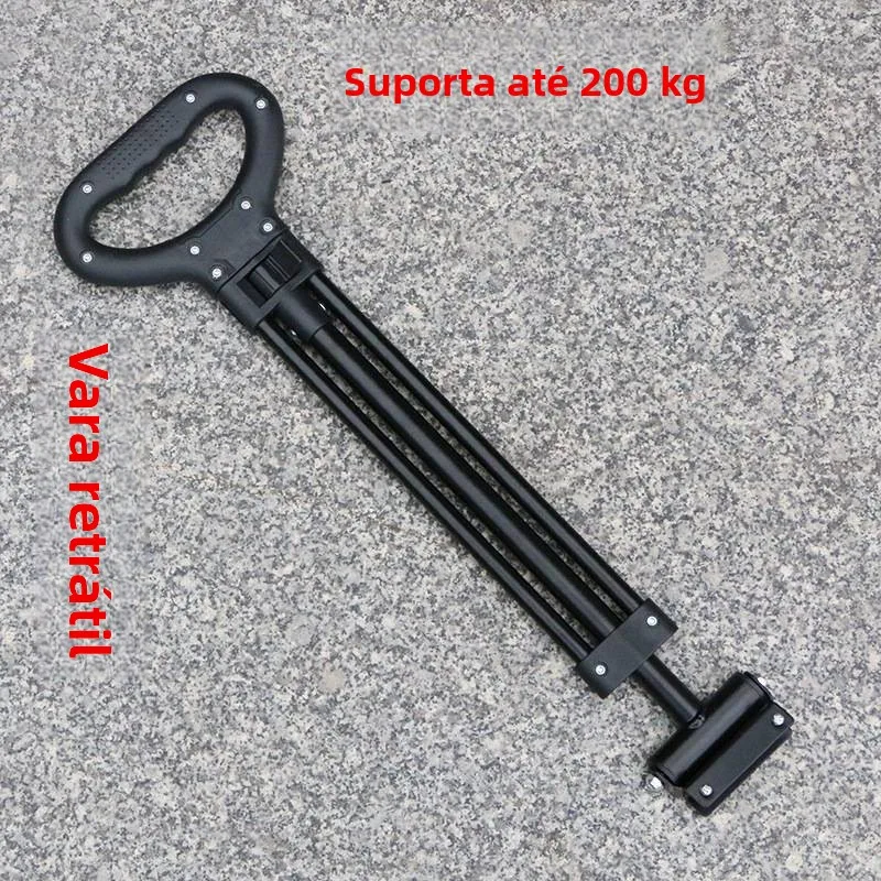 shopping-cart-pull-rod-camping-cargo-hand-push-cart-flat-baby-stroller-foldable-retractable-drag-rod-accessories-carbon-steel