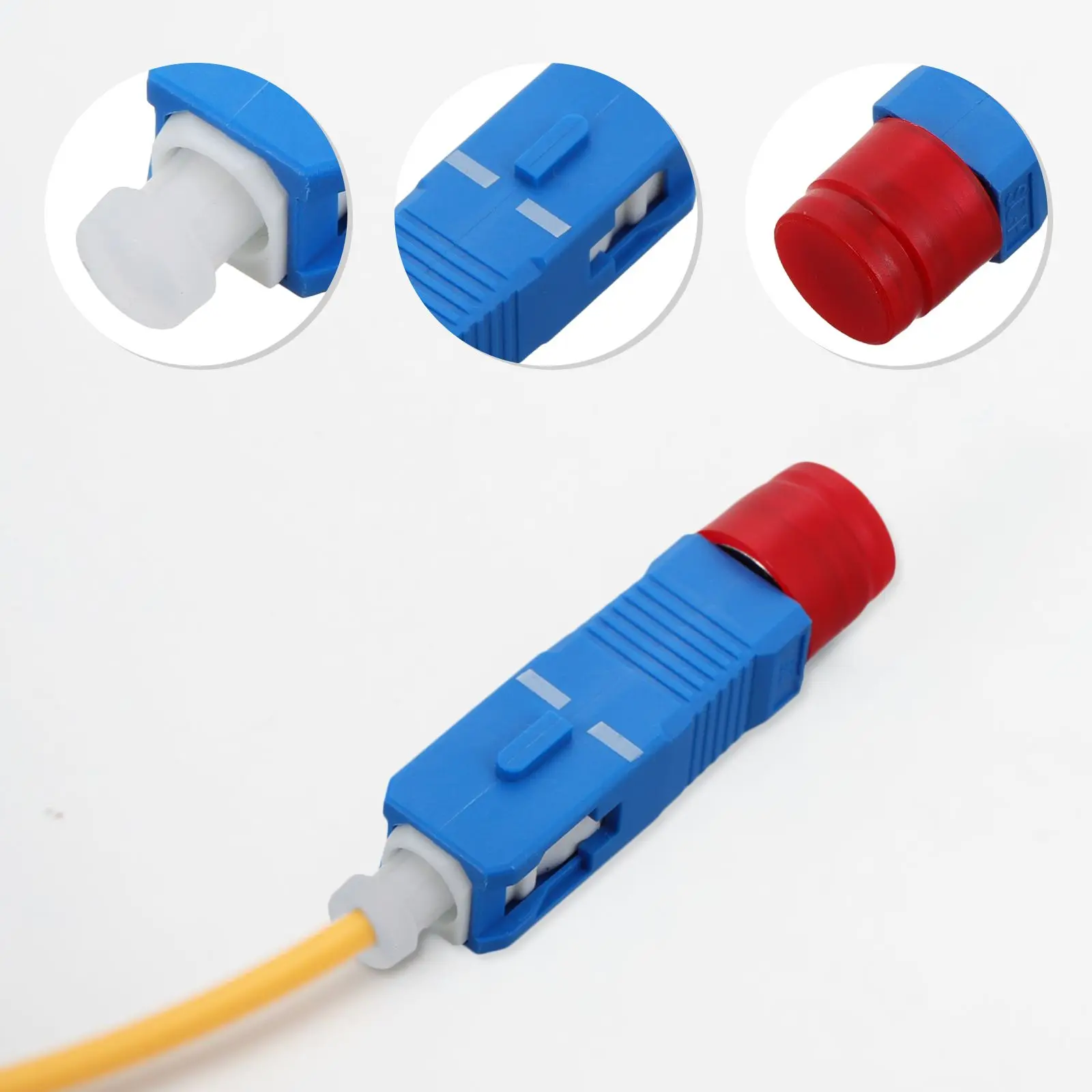 1pcs Fiber Optic Adapter SC Male to FC Female Connector Network Cable High Efficiency Optical Testing Flange Adaptor