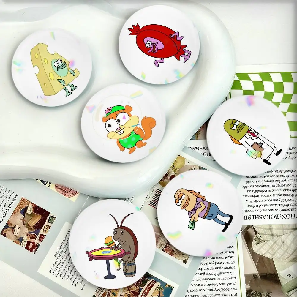 

Little Residents of Bikini Bottom Badges 25 32 44 58 75 mm Round Fans Collect Friends Gifts Brooch Souvenir