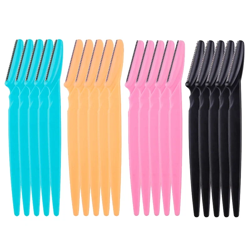 Cuchillas para dar forma a las cejas, recortador, cuchillo de afeitar para la cara, Karsyngirl, 20 uds./100 Uds., herramientas de maquillaje, raspador de depilación corporal Facial