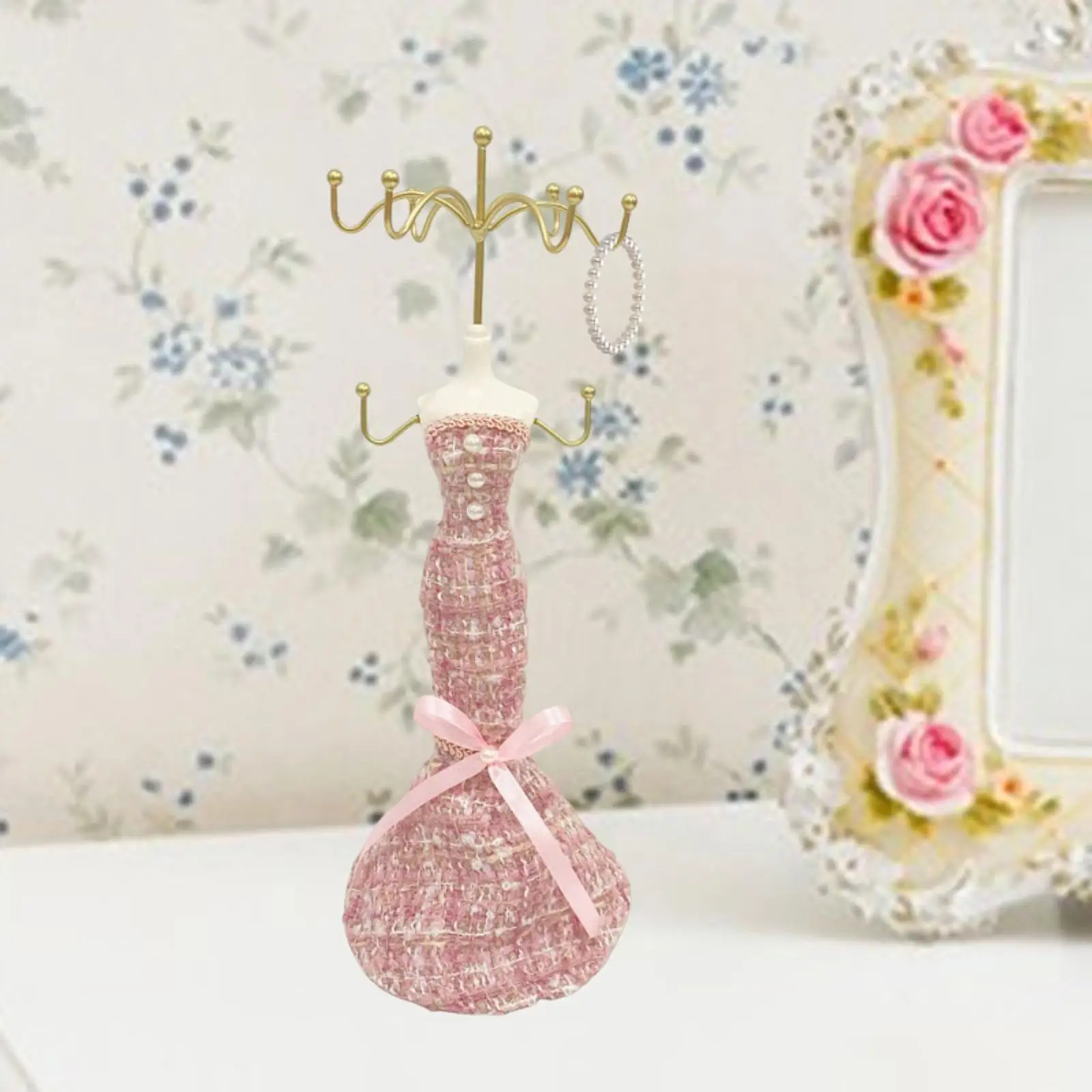 

Model Dress Jewelry Display Stand Storage Organizer for Home Desktop Dresser