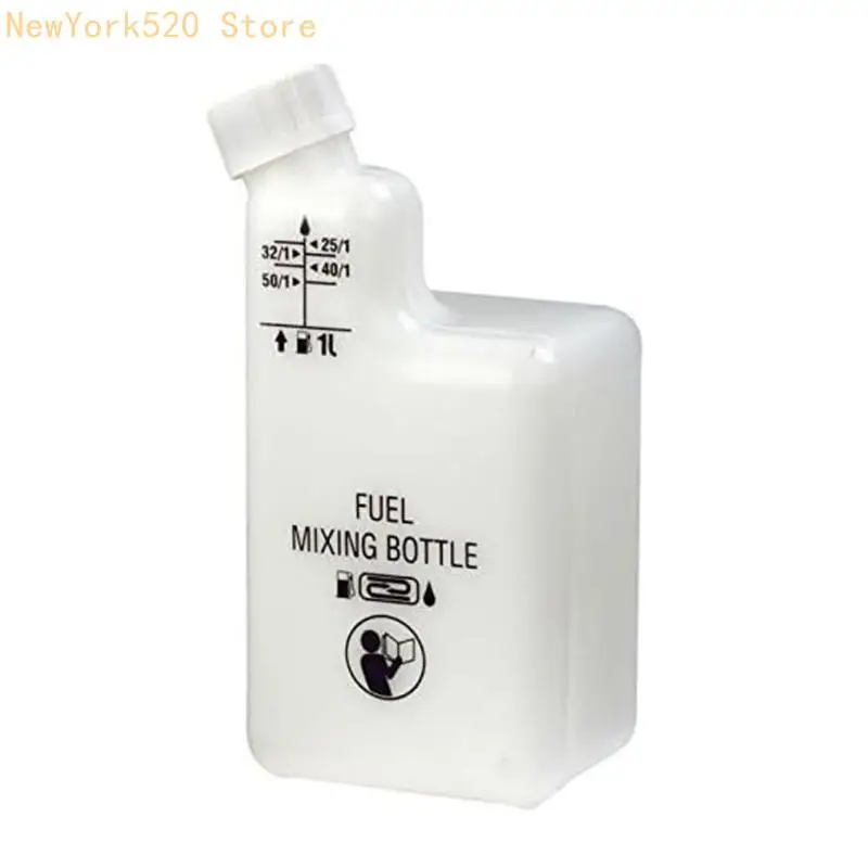 

N84C 1L Gasolines Oil Mixing Bottle for 2 Strokes Engine Tool with Multiple Ratio Marking for Garden Machinery Fuels Blending