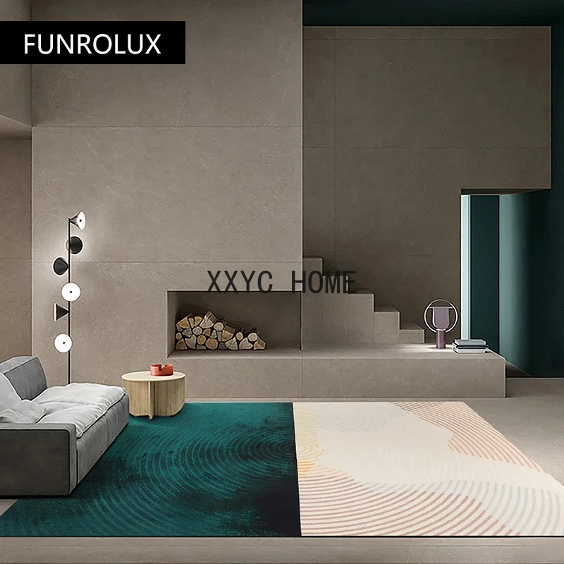 

Carpet living room light luxury high-end abstract art printed blanket modern background decoration carpet living room carpet