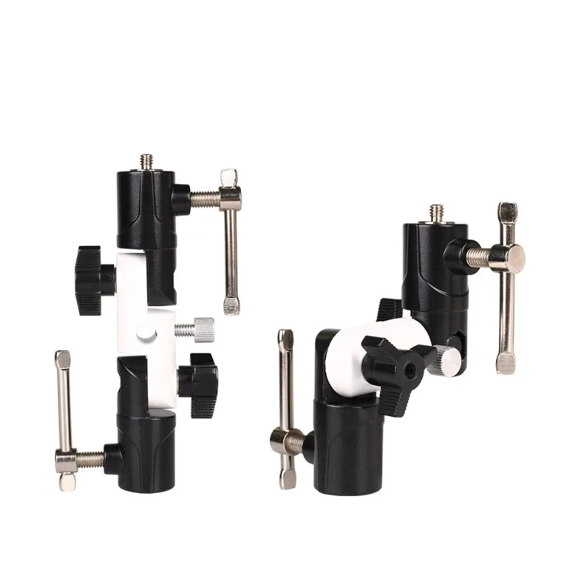 Three Independent Adjustable U-shaped Flash Holder Tripod Light Stand Integral Metal Lamp Holder Three-section Bracket