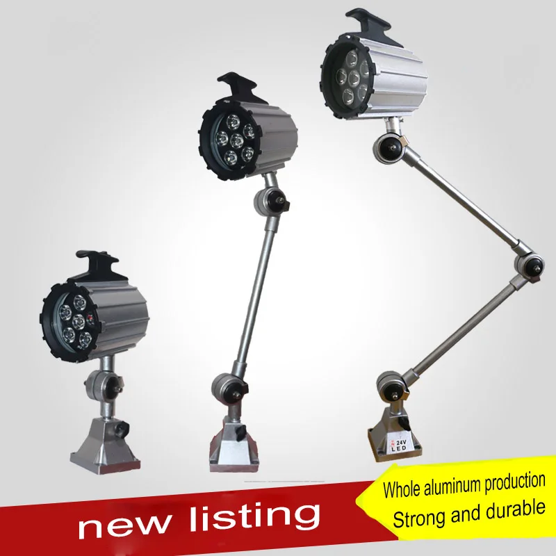 

LED 7W/12W Long Arm Waterproof Oil-Proof Dustproof CNC Machine Tool Lamp 24V/220V Milling/Lathe/Spark Machine Lamp ForIndustrial