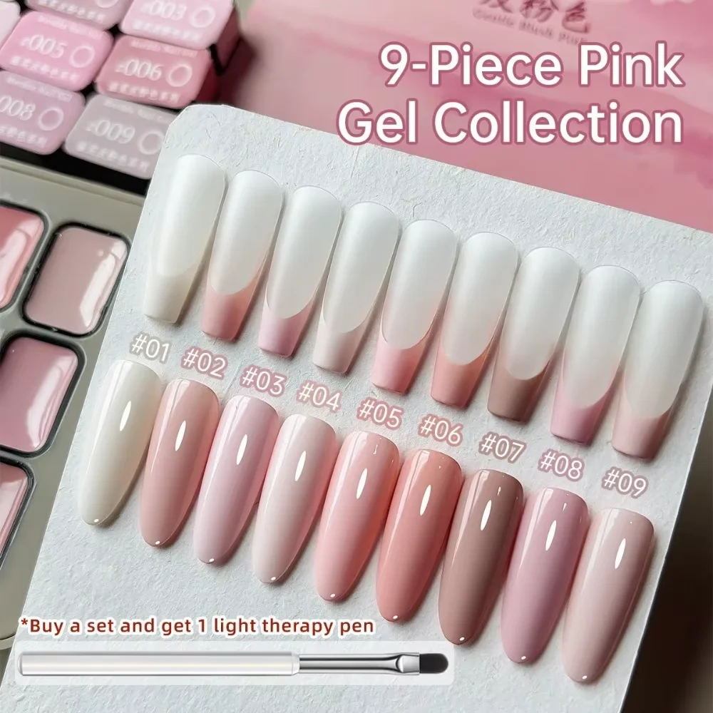 Pink Patting Glue Smudge Canned High Saturation Popular Semi-Solid Nail Polish Glue Nail Salon Special
