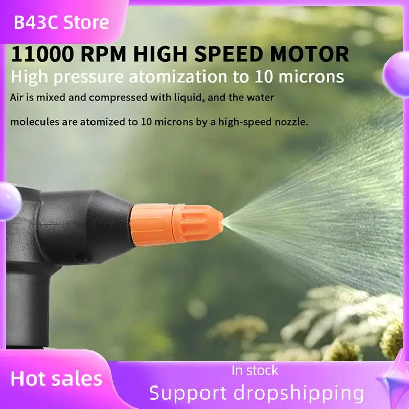 

B14C Распылительный распылитель воды 2л Перезаряжаемый ручной спринклер Электрическая лейка Бутылка для воды