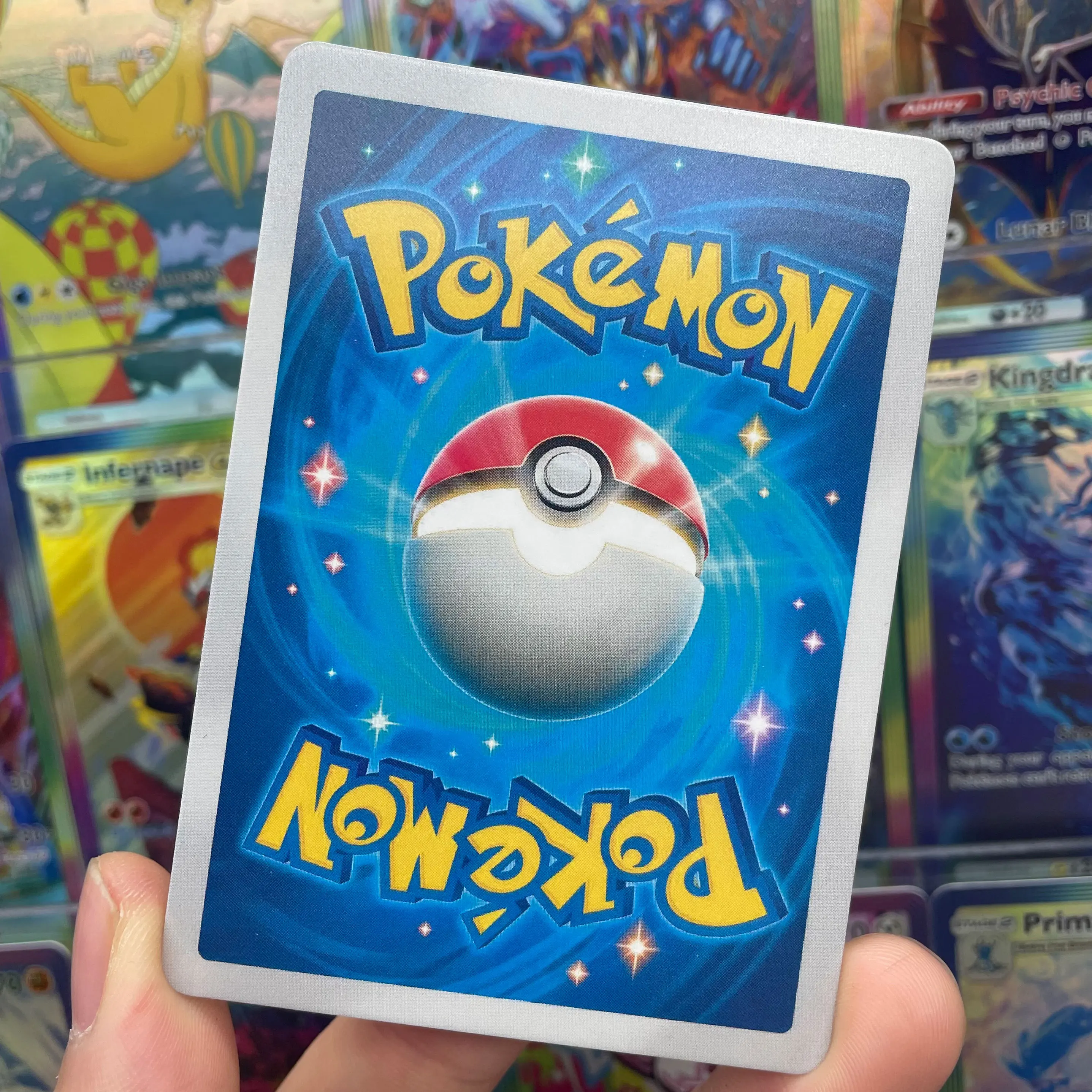 Carte de Collection faite maison, bricolage, Anime PTCG TCG, Version anglaise, Gengar Dragonite Lunala Infernape EX, carte de jeu, cadeau