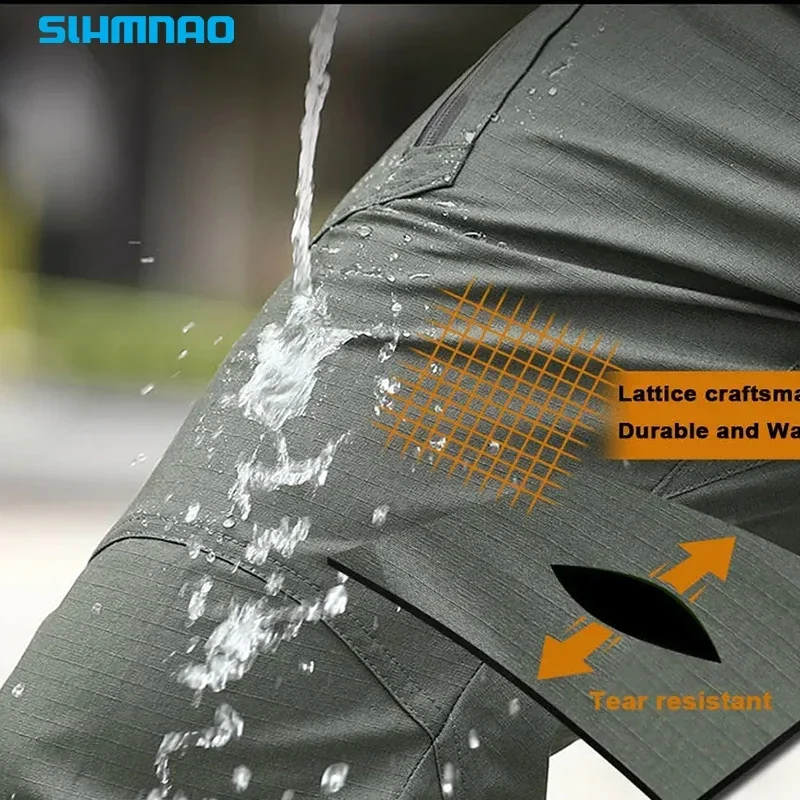 Spring and Autumn New Fishing Jackets for Men Windproof and Sunscreen Outdoor Mountaineering Tactical Pants Fishing Clothes 2024