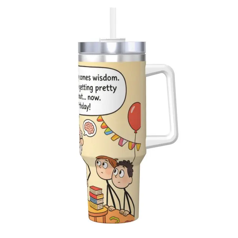 

Humorous UV Full-Print Inner Layer 304 Stainless Steel Outer Layer 201 Stainless Steel, Lid PS400zIce BullyWith Handle - Mother'