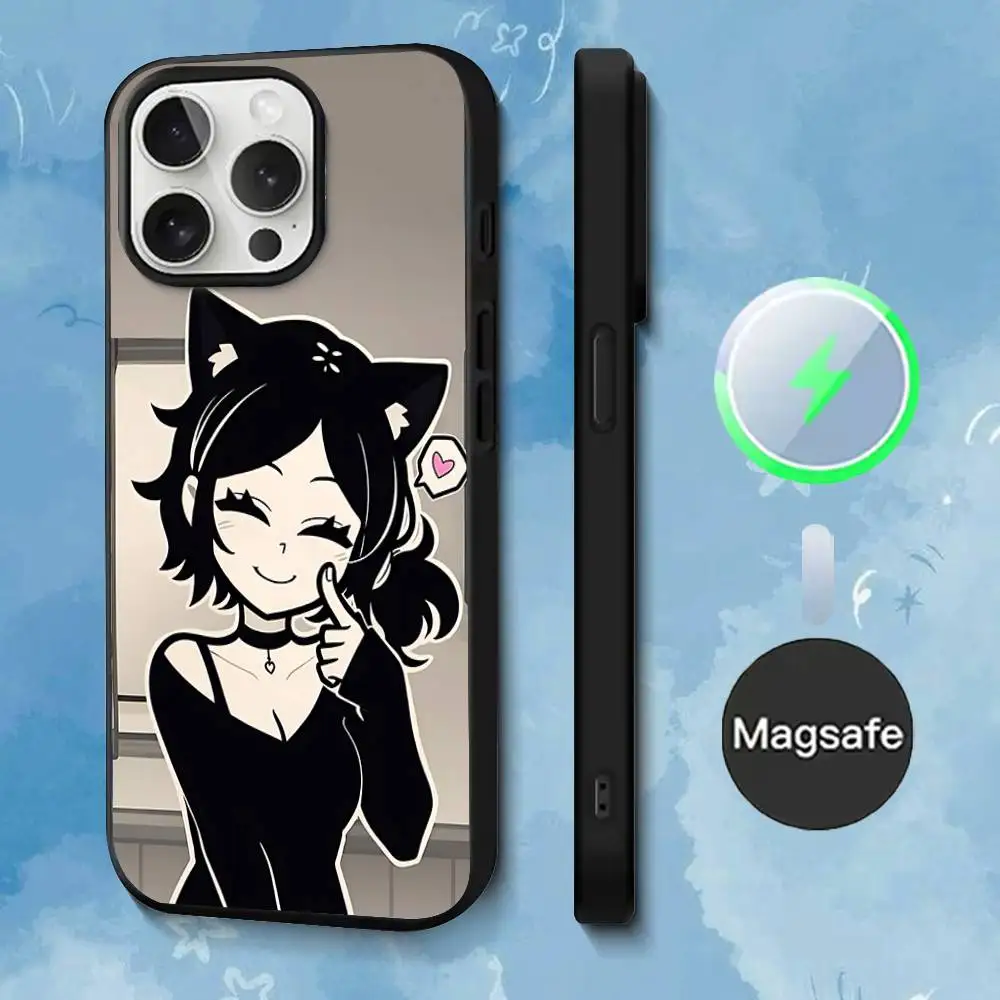 Чехол для телефона T-The Coffin A-Andy Leyley для iPhone 17,16,15,14,13,12,11, Pro, Max, Plus, Mini, SE4, E с магнитной беспроводной зарядкой Magsafe