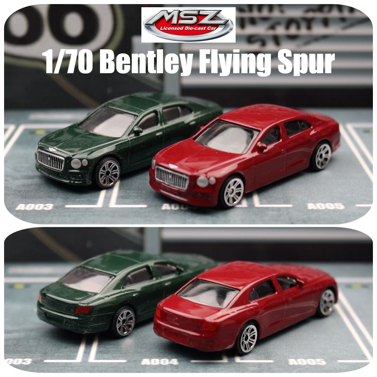 

1/70 Bentley Flying Spur Hybrid Toy Car Miniature For Children CCA MSZ 1:64 Vehicle Model Free Wheel Diecast Collection Gift Kid