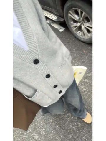 루즈핏 카디건 청소년 가을 루즈핏 긴팔 V넥 단색 카디건 니트 남성용 루즈핏 브이넥 남성용 카디건 니트 상의 카디건