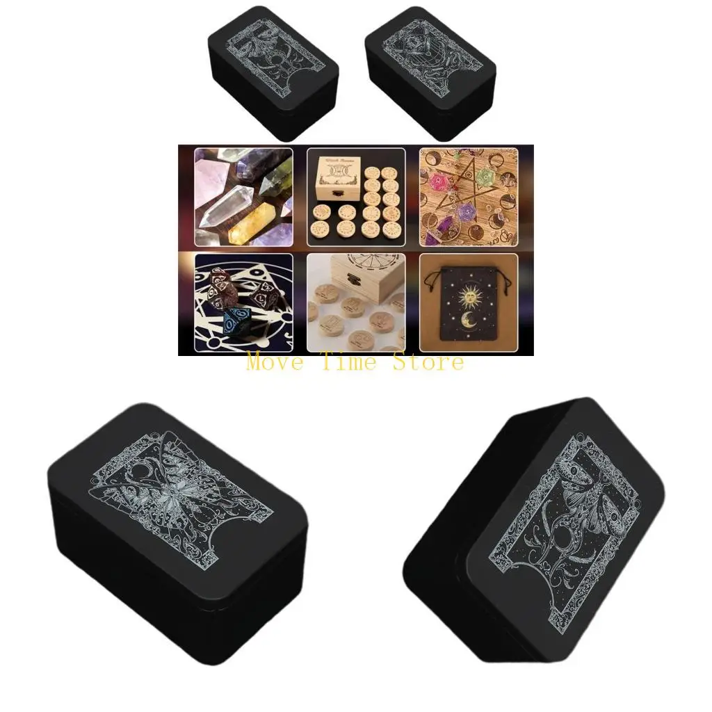 

92me Playings Cards Card Box Card Case Case Can Storage Can Organcers Card Case Пустое металлическое ящик для хранения для карт