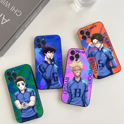 BLUE LOCK Phone Case For iPhone 14 11 12 13 Mini Pro XS Max Cover 6 7 8 Plus X XR SE 2020 Funda Shell
