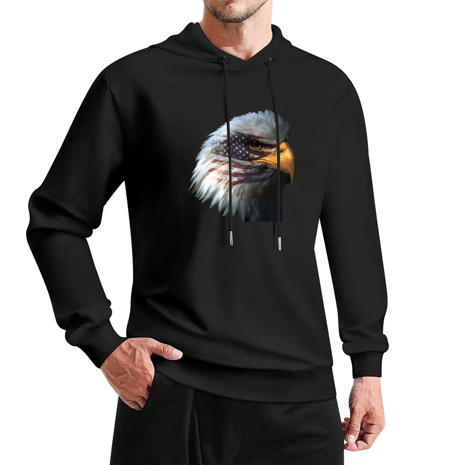 

AMERICA EAGLE FLAG Pullover Hoodie men's autumn clothes men clothing men clothes autumn new in hoodies and blouses