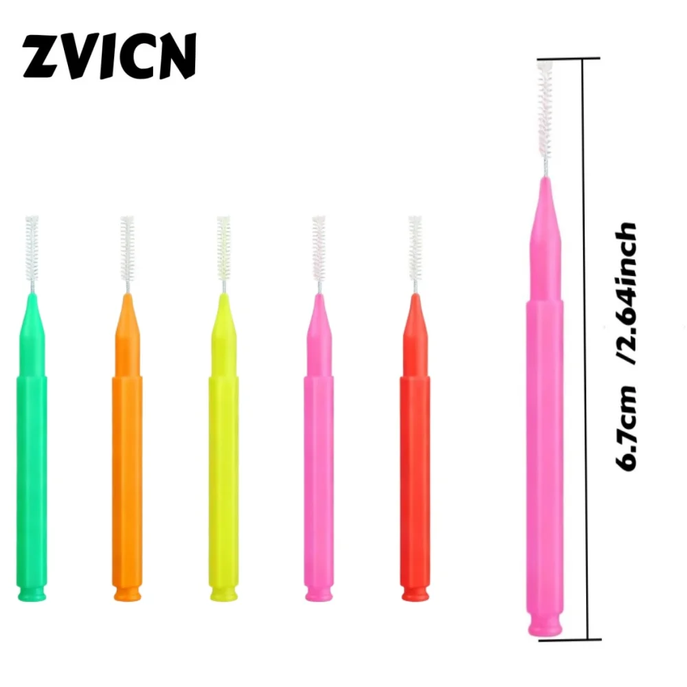 0.6-1.2mm Interdental Brushes, Healthcare Type, Push-Pull Design, Effective in Removing Food Residue and Dental Plaque