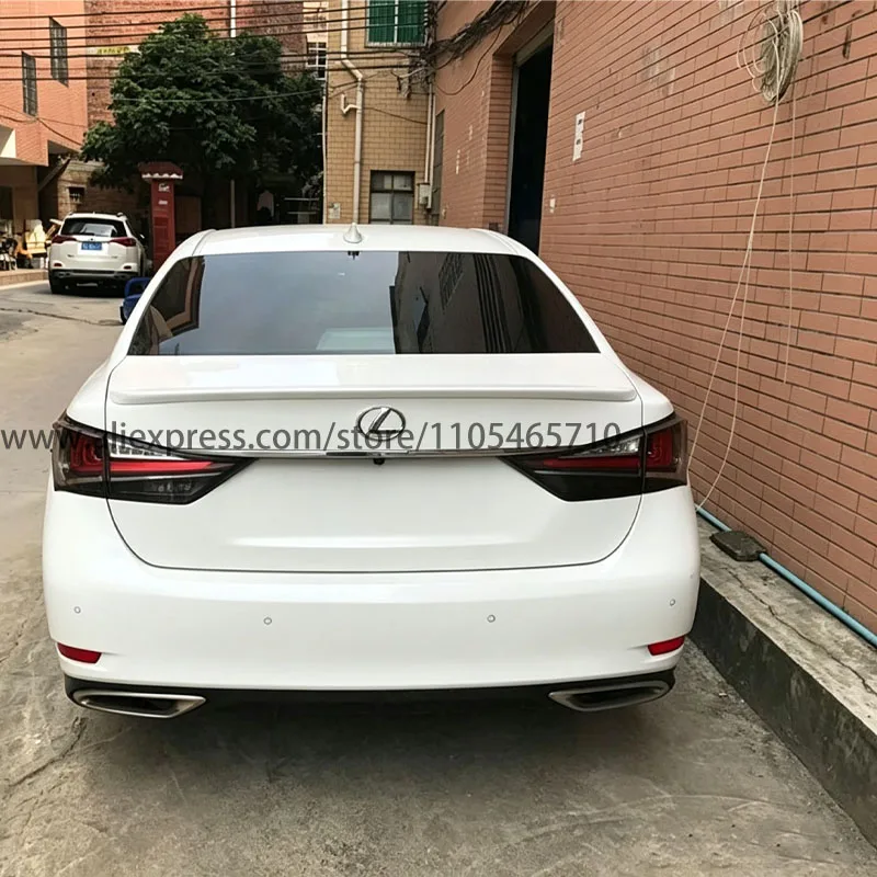 For Lexus GS 2012-2018 GS250 GS300 GS350 GS450 Drill-Free Rear Trunk Spoiler Custom Exterior Mod Accessories - view 4