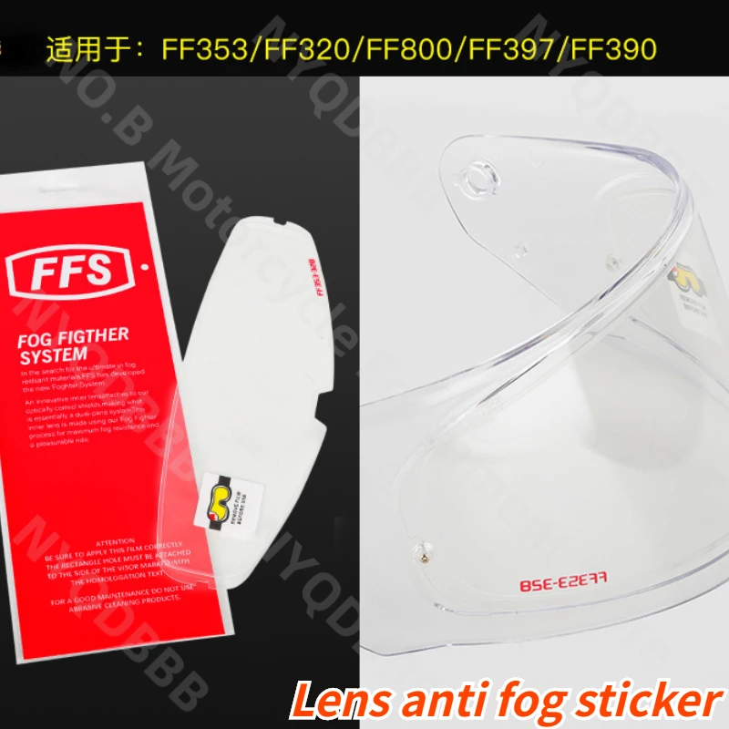 Motorcycle Helmet Lens Anti Fog Sticker Compatible with FF353/FF320/FF390/FF800/FF397 Anti Fog Film