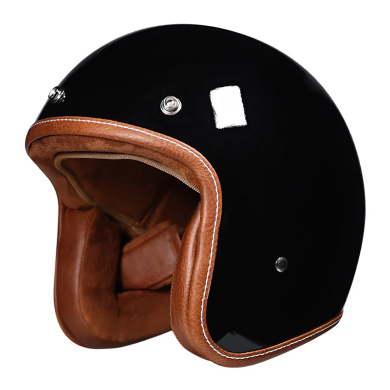 

Helmet Motorcycle Open Face Helmet Moped Scooter Cruiser DOT Approved 3/4 Half Helmet for Men Women Vintage Jet Helm Motorbike