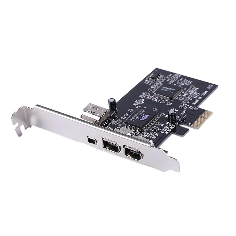 بطاقة PCIe 1394 جديدة DV HDV HD التقاط الفيديو PCIe 1394 A B FireWire بطاقة 1394 إلى PCI-e 1X لسطح المكتب