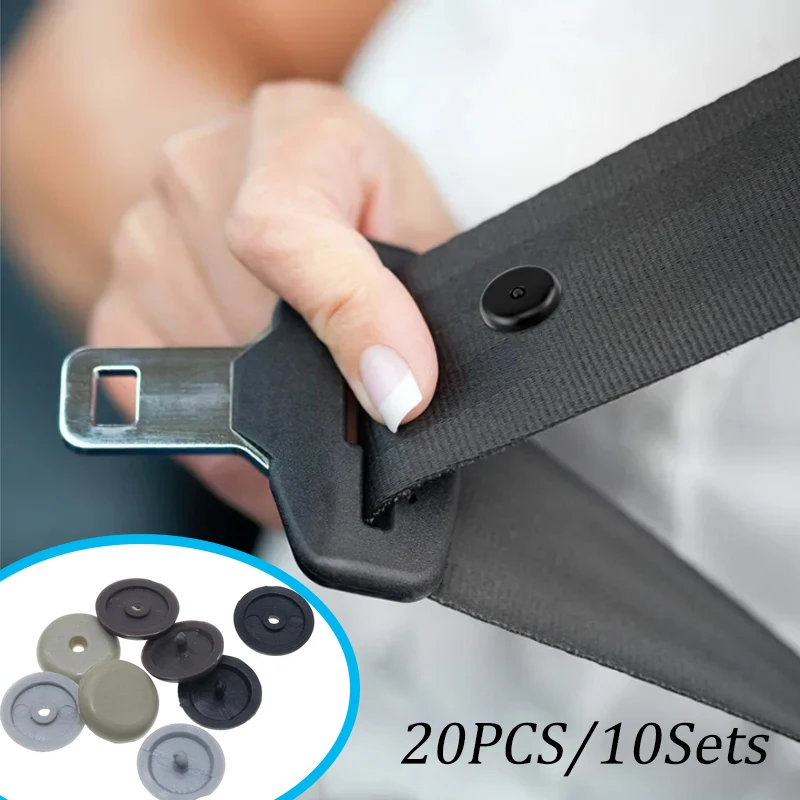 

10PCS Anti-slip Buckle For Car Seat Belts Plastic Anti-slip Button Fastener Universal Dual-purpose Clip Auto Interior Fittings