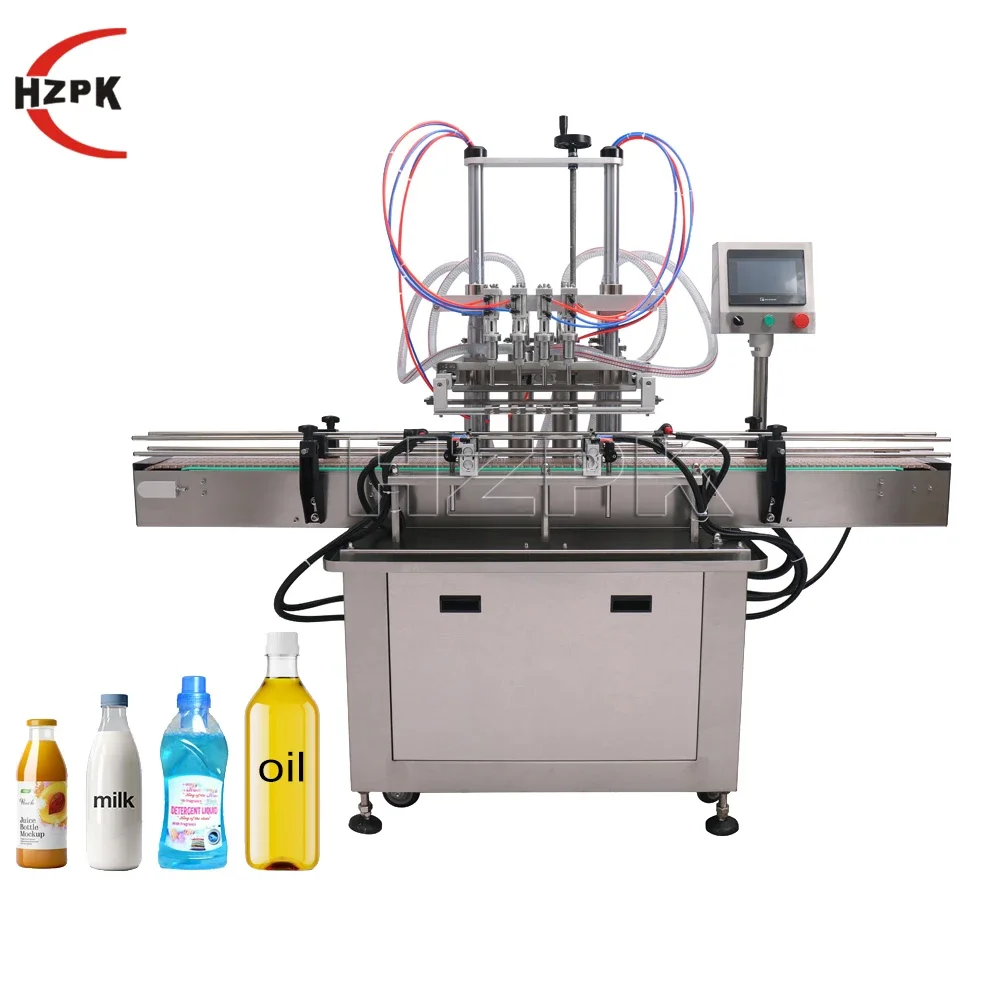 HZPK automatic hand washing spray bottle juce filling machine for liquid 500ml