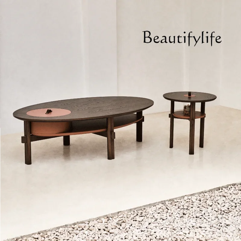 

X Nordic Italian Elegant Simple Modern Living Room Home Storage Double-layer Coffee Table Furniture