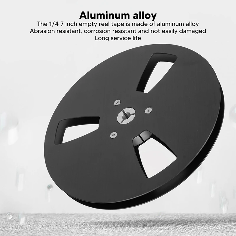 ABHS-7 Inch Empty Tape Reel 1/4 Empty Tape Reel 3 Holes Wind Resistance Holes Open Reel Sound Takeup Reel For Recording