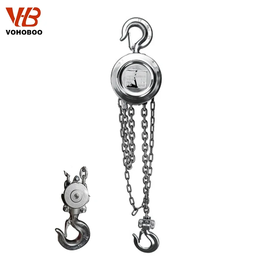 

Convenient To Take Stainless Steel Hoist Pulley Chain Block Manual Chain Hoist for Lifting Material Handling Equipment