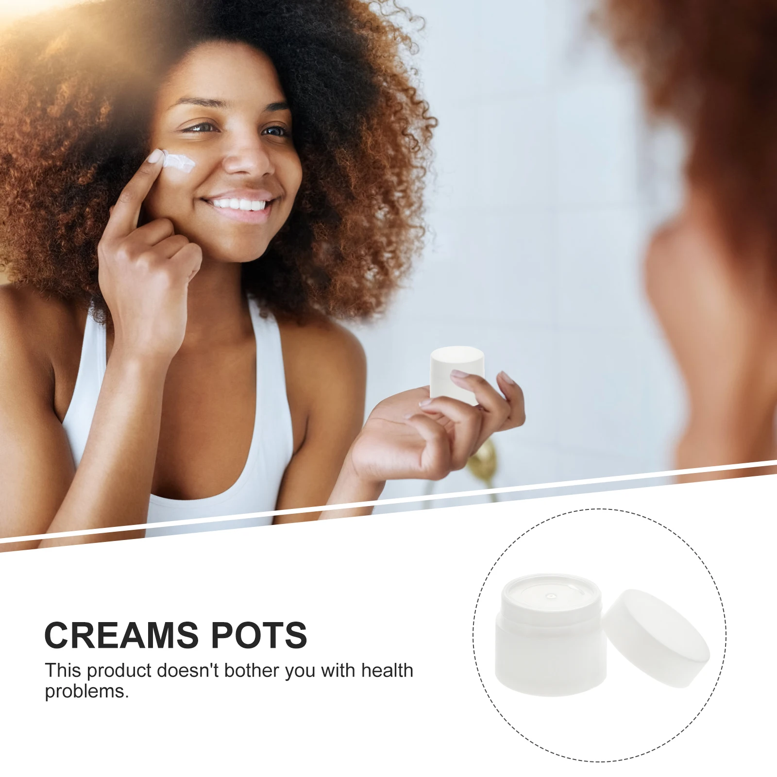 

20 Pcs Packaging Box Travel Lotion Cream Jars Small Containers Empty for Creams Make up Plastic Face