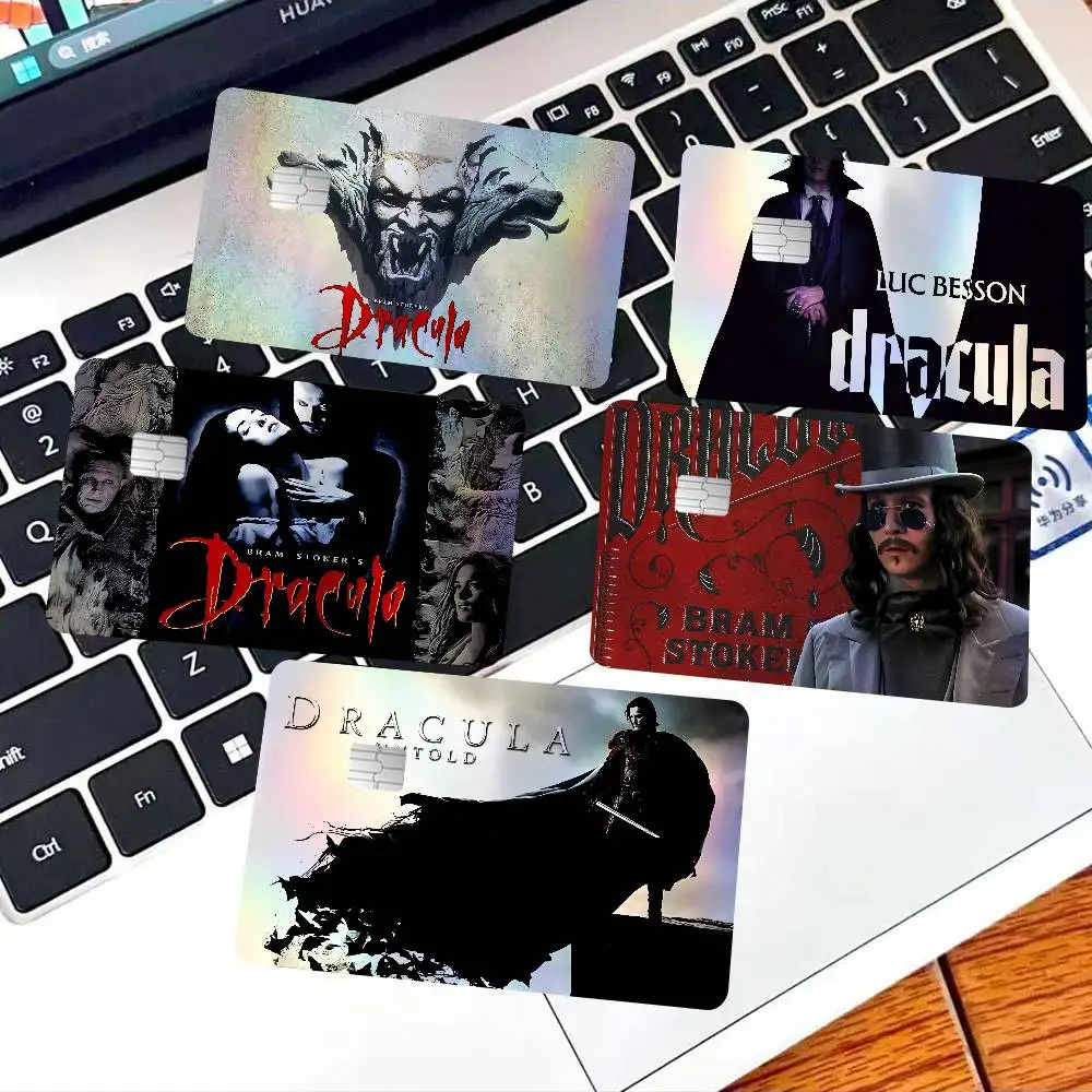 Vampire D-Dracula Movie Shiny Laser Bank Card Stickers Waterproof Self Adhesive DIY Ornament