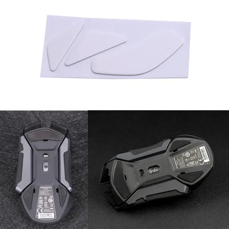 X3UB Mouse Skates Pads 1Pack White Rounded Curved Edges Mouse Feet Replacement for Steel Serie RIVAL 600 Mouse